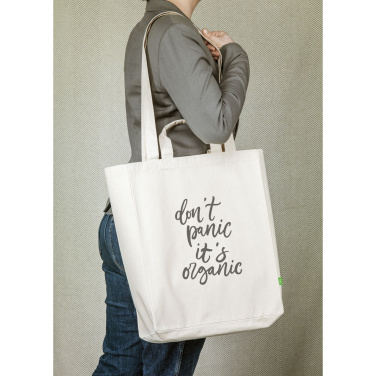 Logo trade promotional merchandise picture of: Organic Cotton Canvas Tote Bag (280 g/m²)