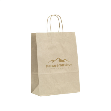 Logo trade promotional items image of: Leaf It Bag Wide recycled grass paper (90 g/m²) M