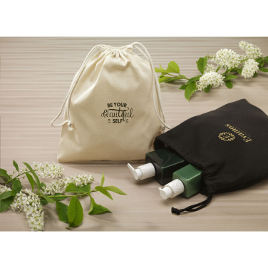 Logo trade promotional item photo of: Gift Pouch GRS Recycled Cotton (150 g/m²) M