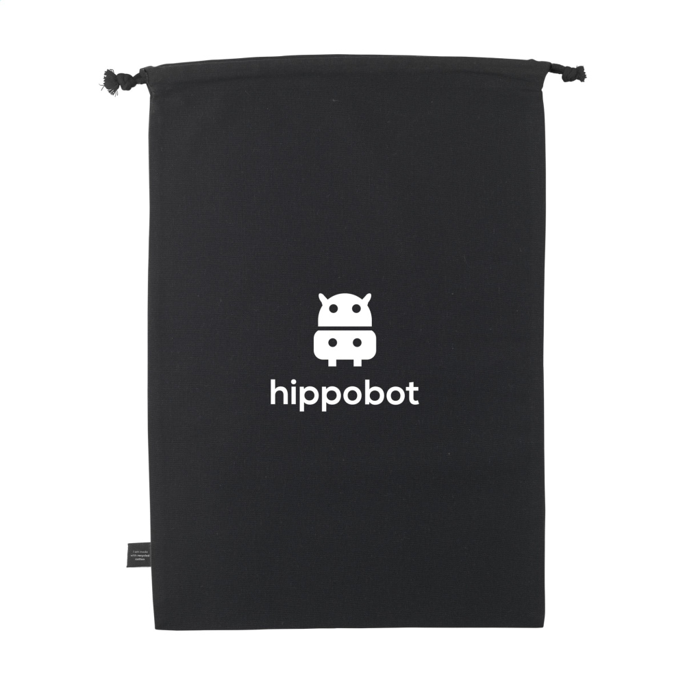Logotrade promotional merchandise picture of: Gift Pouch GRS Recycled Cotton (150 g/m²) L