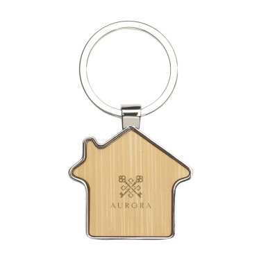 Logo trade promotional gifts image of: Casa bamboo keyring