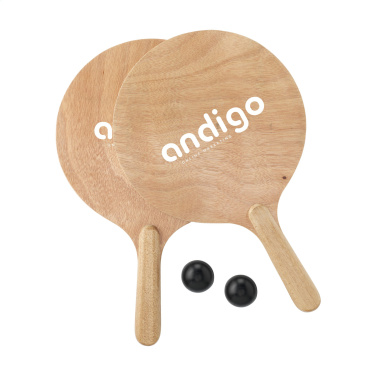 Logotrade promotional giveaway picture of: Playa Wood BeachTennis beach game