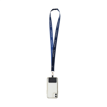 Logotrade promotional merchandise picture of: Lanyard Sublimation Safety RPET 2 cm with Patch