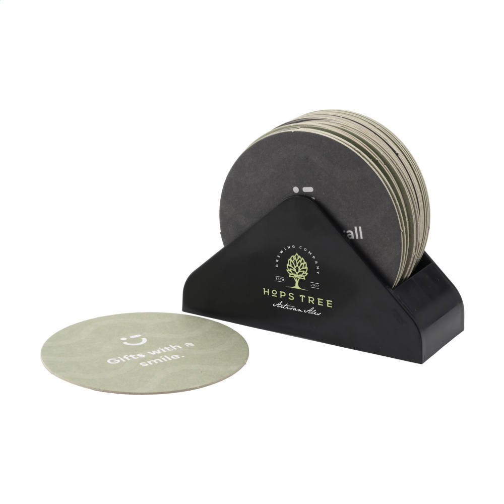 Logo trade promotional products picture of: Recycled Holder Beer Coasters