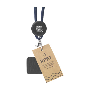 Logotrade promotional giveaway image of: Lace Lanyard GRS RPET 5 mm keycord