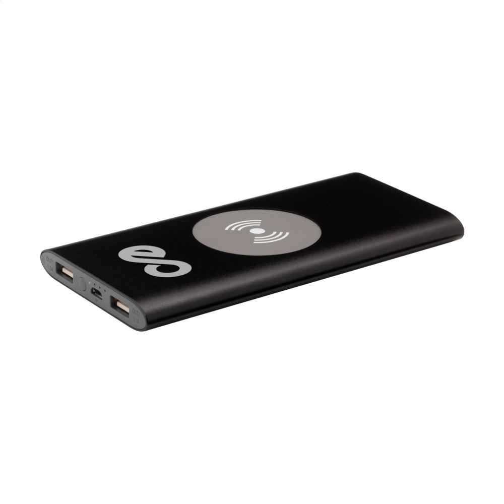 Logotrade advertising products photo of: Aluminium 8000 Wireless Powerbank wireless charger