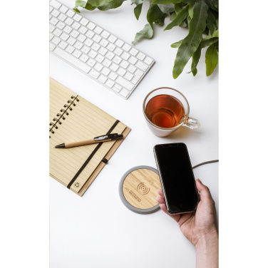 Logotrade advertising products photo of: Lidos Stone ECO 10W Wireless Charger