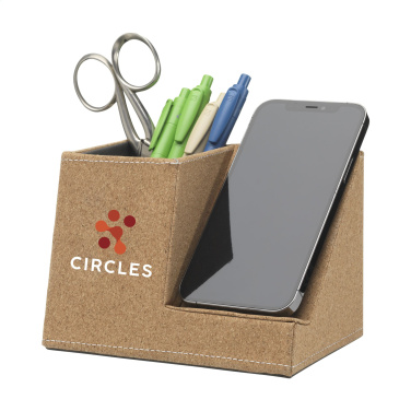 Logotrade promotional merchandise picture of: Ecork Pen Holder Wireless Charger