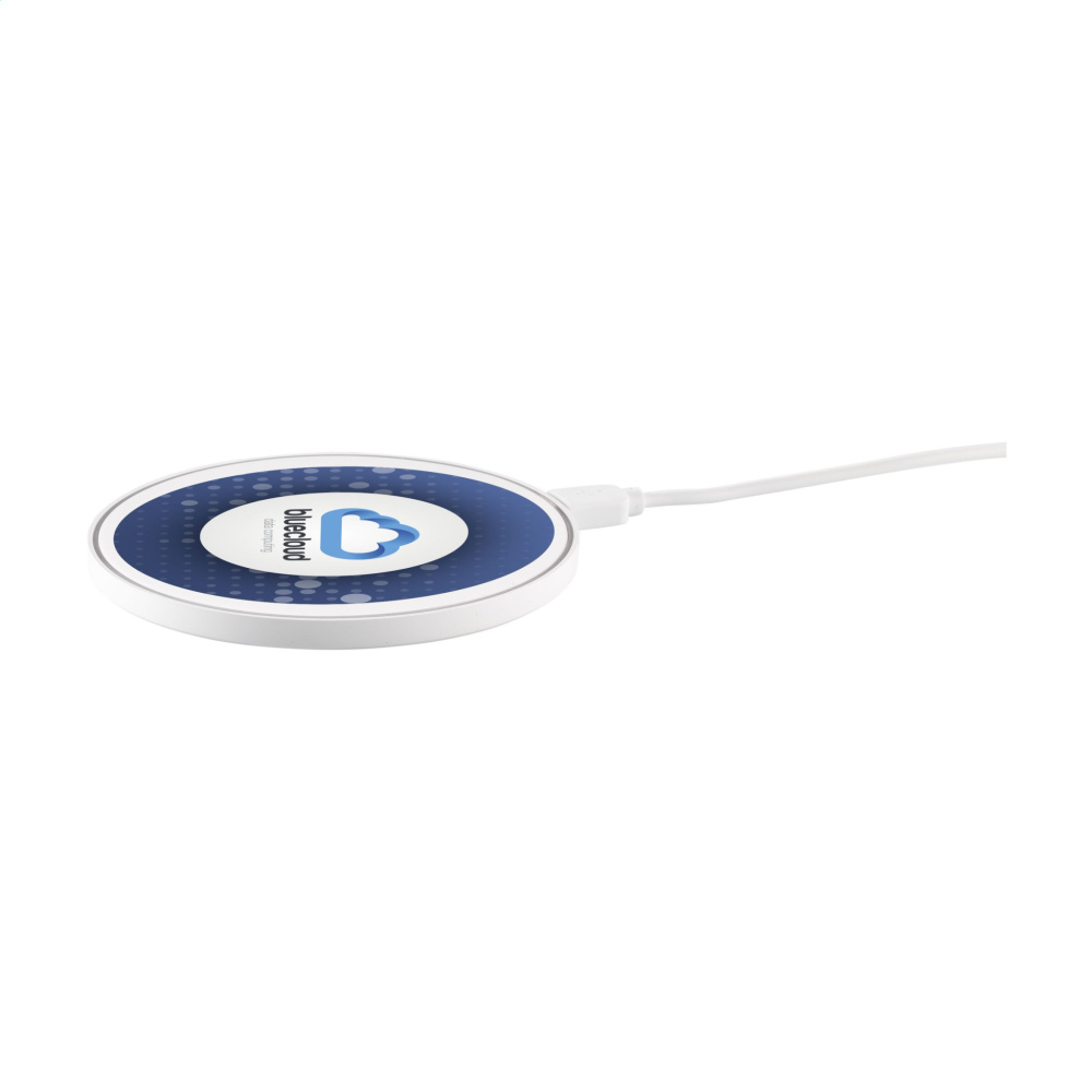 Logotrade promotional item image of: Coil RCS Recycled Wireless Charger
