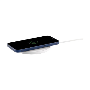 Logo trade promotional giveaways image of: Coil RCS Recycled Wireless Charger