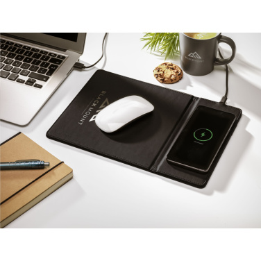 Logo trade promotional item photo of: RCS Recycled Wireless Charging Mousepad