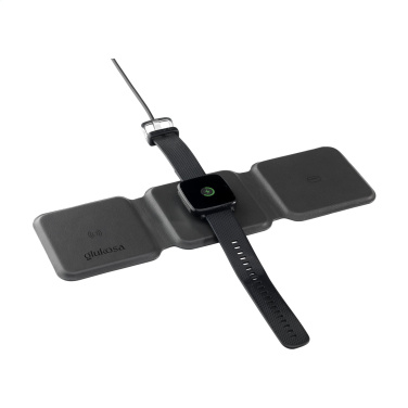 Logo trade promotional giveaway photo of: TriCharge RCS  Recycled PU Wireless Charger