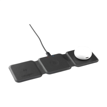Logotrade promotional merchandise image of: TriCharge RCS  Recycled PU Wireless Charger