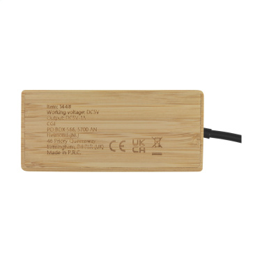 Logotrade promotional item picture of: Fyra Bamboo Hub