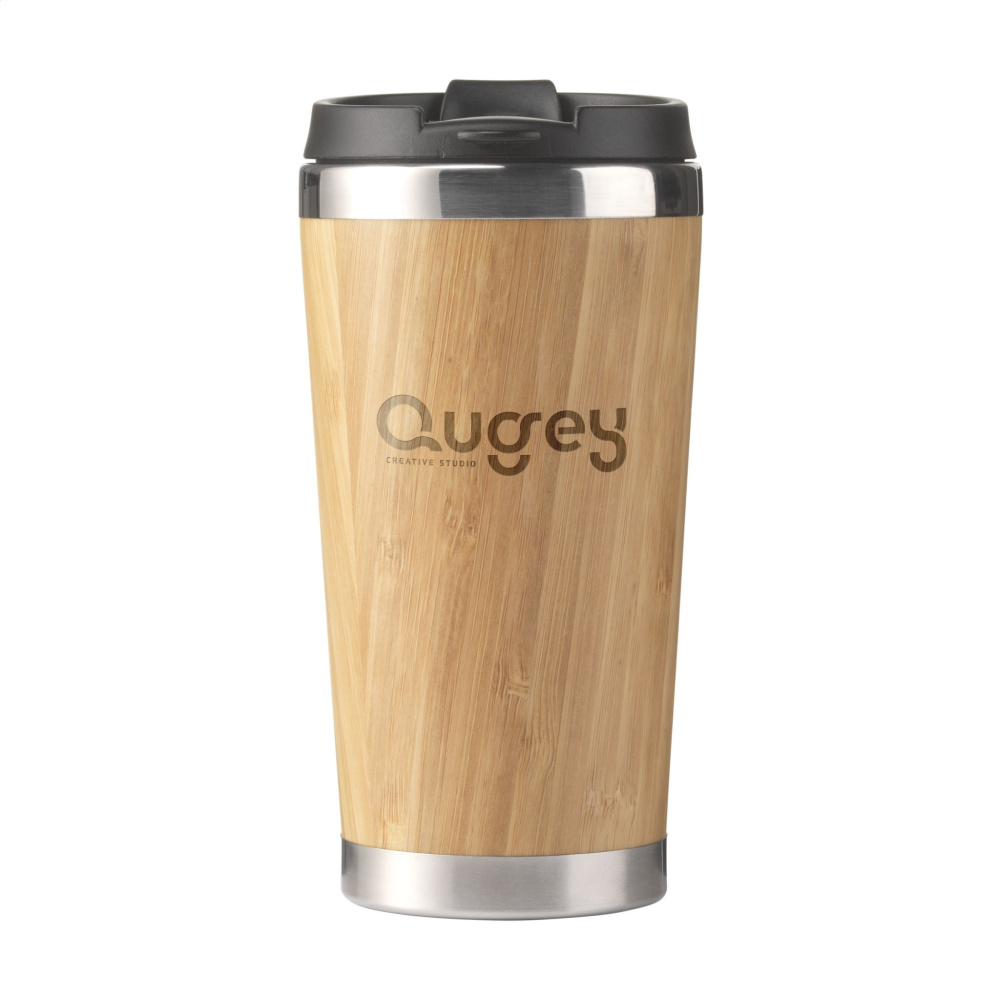 Logo trade promotional products picture of: Tokyo 450 ml bamboo thermo cup