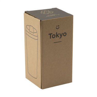 Logo trade promotional products image of: Tokyo 450 ml bamboo thermo cup