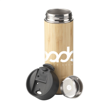 Logo trade promotional merchandise image of: Sakura 360 ml bamboo thermo bottle/thermo cup
