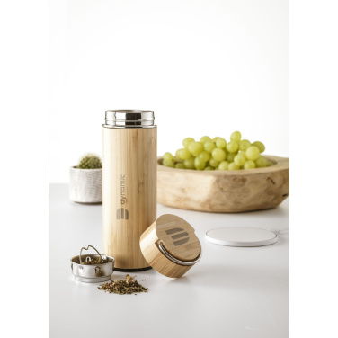 Logotrade business gift image of: Nikko 330 ml bamboo thermo bottle/thermo cup