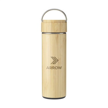 Logotrade promotional item picture of: Nikko 330 ml bamboo thermo bottle/thermo cup