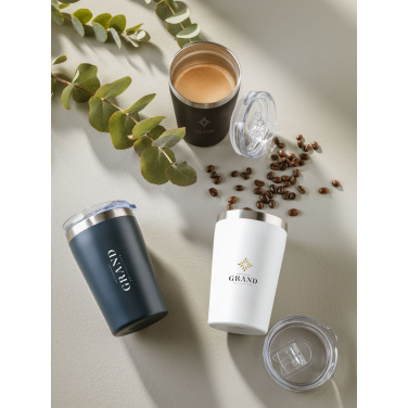 Logotrade business gift image of: Re-Steel RCS Recycled Coffee Mug 380 ml thermo cup