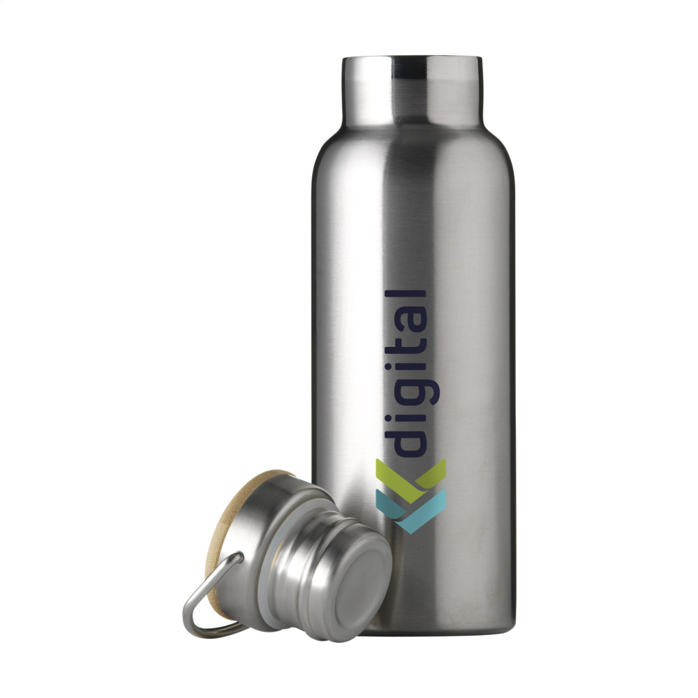 Logotrade business gift image of: Nordvik RCS Recycled Steel 500 ml drinking bottle