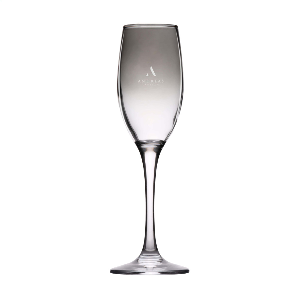 Logotrade promotional giveaway picture of: Smokey Champagne glass 180 ml