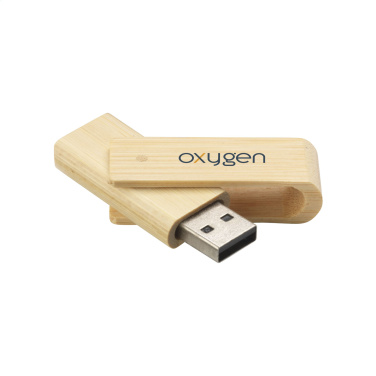 Logo trade promotional merchandise photo of: USB Waya Bamboo 16 GB