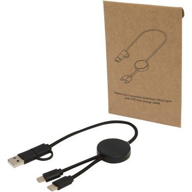 Logotrade promotional giveaway picture of: Citala 5-in-1 recycled plastic 30 cm data sync and 27W fast charge cable