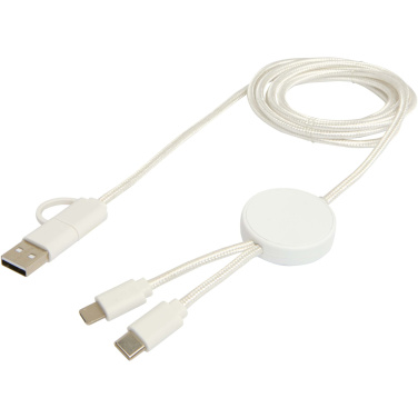 Logotrade promotional merchandise photo of: Citala 5-in-1 recycled plastic 150 cm data sync and 27W fast charge cable