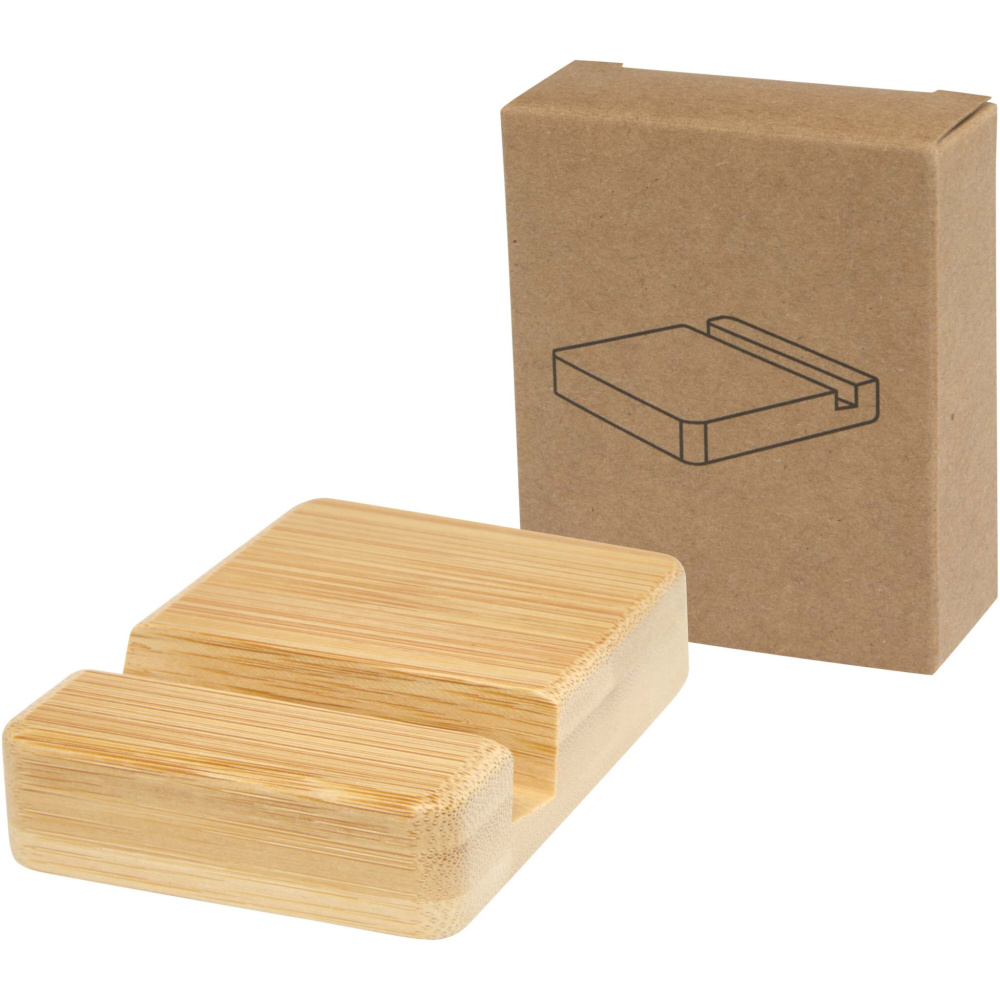 Logo trade corporate gift photo of: Ebla bamboo phone stand