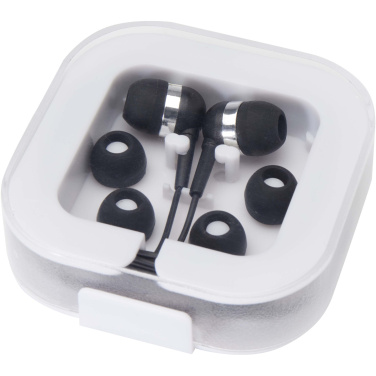 Logo trade promotional products picture of: Dofida wired Type-C earbuds with recycled plastic storage box