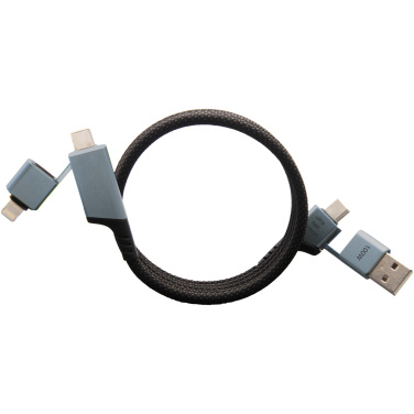 Logotrade promotional gift picture of: SCX.design C52 100W 4-in-1 rPET magnetic ultra fast charging cable 