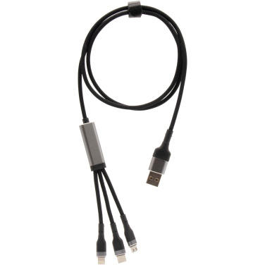 Logotrade promotional merchandise picture of: SCX.design C53 100W 5-in-1 rPET ultra fast charging cable