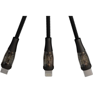 Logotrade advertising product picture of: SCX.design C50 5-in-1 fast charging 100W/5A cable with digital display