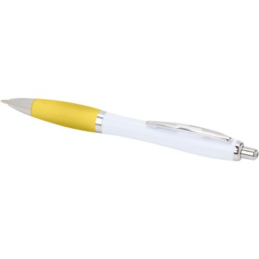 Logo trade corporate gifts image of: Nash recycled plastic ballpoint pen (black ink)