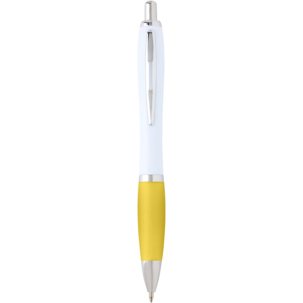 Logotrade promotional gift image of: Nash recycled plastic ballpoint pen (blue ink)