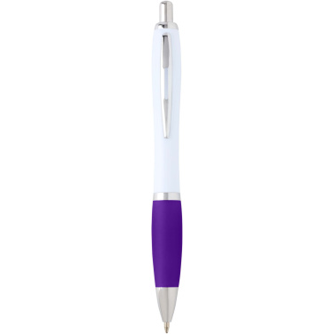 Logo trade promotional giveaways picture of: Nash recycled plastic ballpoint pen (blue ink)