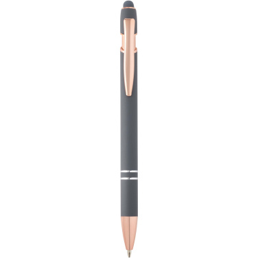 Logo trade business gift photo of: Nanna ballpoint pen with rose gold finish (blue ink)