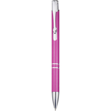 Logo trade business gift photo of: Moneta recycled aluminium ballpoint pen (blue ink)