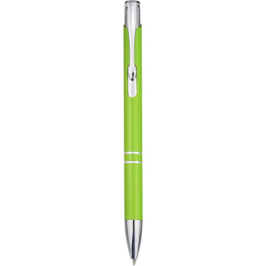 Logotrade promotional gift picture of: Moneta recycled aluminium ballpoint pen (blue ink)