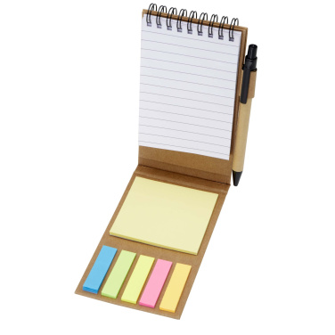 Logo trade advertising products picture of: Flipper sticky notepad with ballpoint pen (black ink)