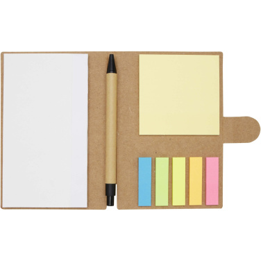 Logo trade corporate gifts picture of: Swift sticky notes booklet with ballpoint pen (black ink)