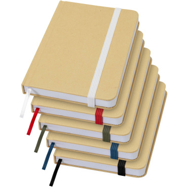 Logotrade promotional item image of: Reed A6 recycled hard cover notebook with plain pages
