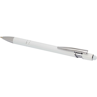 Logo trade promotional giveaway photo of: Kish ballpoint pen with silver finish (black ink)