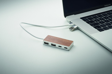 Logotrade promotional giveaways photo of: USB hub 4 ports 27,5 cm