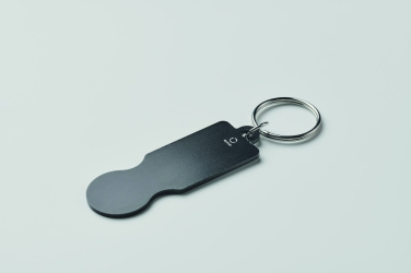 Logotrade promotional giveaway picture of: Key ring with trolley token