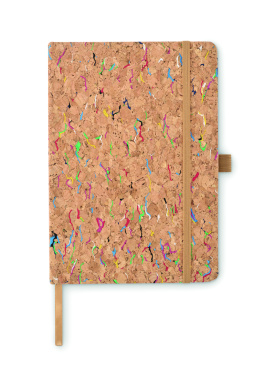 Logo trade promotional gift photo of: A5 cork coloured notebook