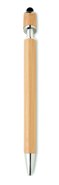 Logo trade promotional item photo of: Ball pen in bamboo