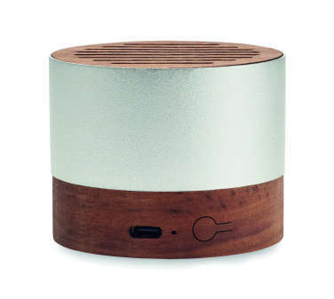 Logo trade advertising products image of: Recycled aluminium speaker