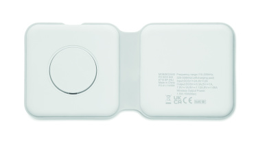 Logo trade advertising products image of: 2 in 1 foldable charger 15W